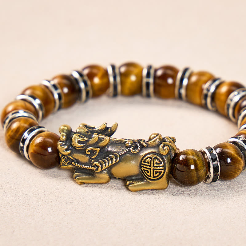 FuAttract Success & Abundance Powerful Tiger's Eye Courage Pixiu Bracelet - image 2