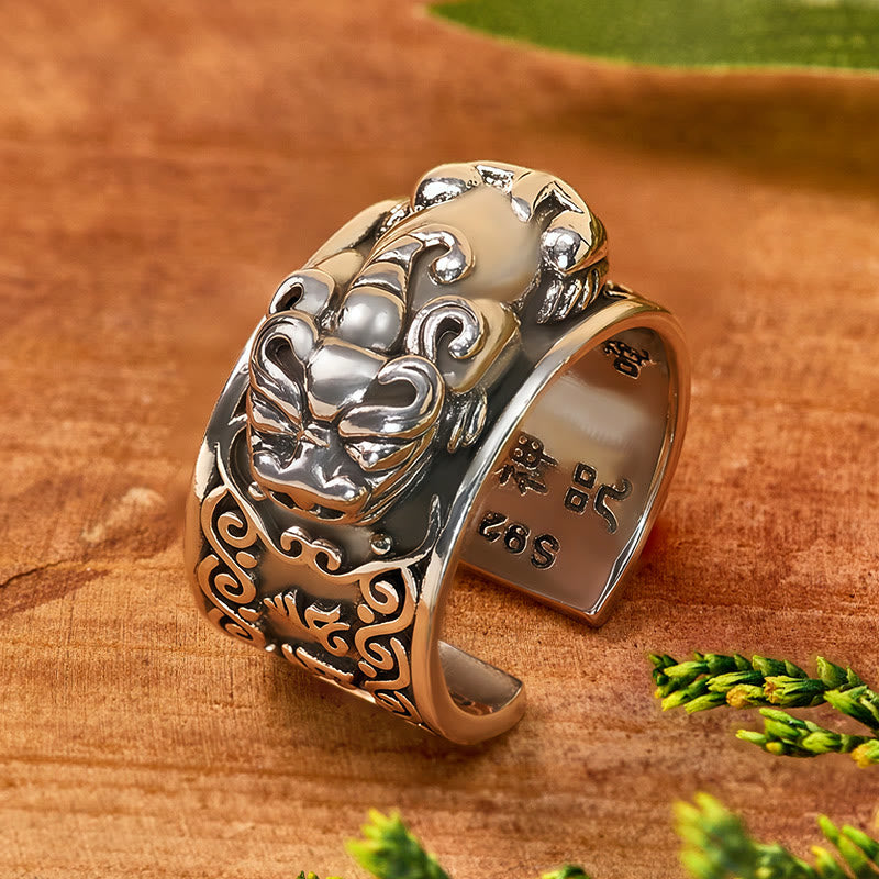 FuAttract Abundance & Protection Feng Shui Good Luck Amulet for Success Pixiu Ring - Pixiu - image 0