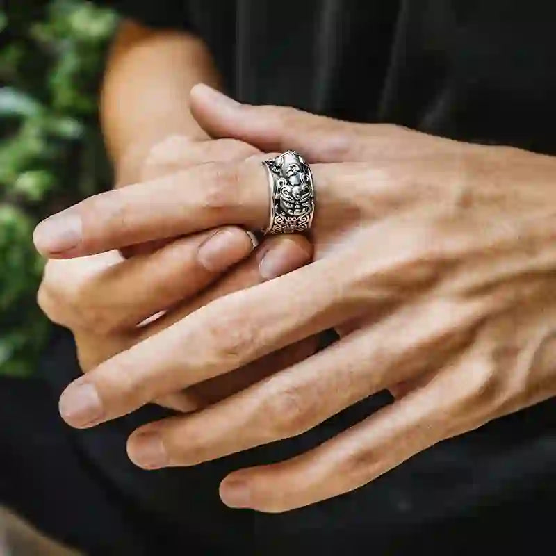 FuAttract Abundance & Protection Feng Shui Good Luck Amulet for Success Pixiu Ring - image 3