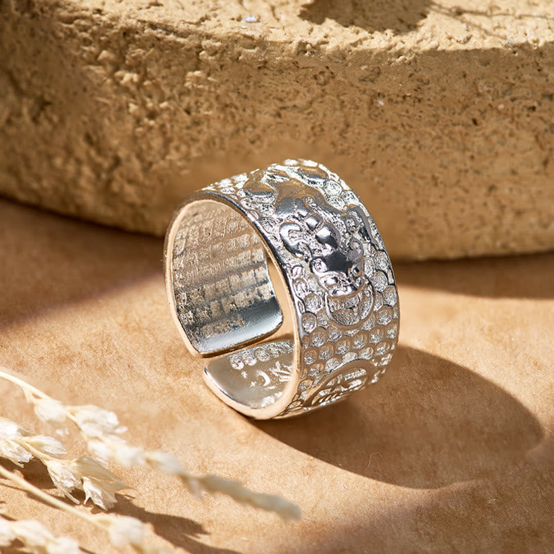 FuAttract Attract Prosperity & Shield Energy Om Mani Padme Hum Pixiu Ring - image 7