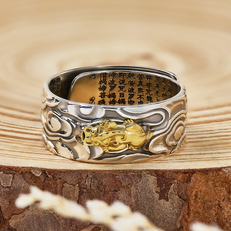 FuAttract Pixiu Attract Prosperity and Peace Wealth Band Adjustable Ring - image 2