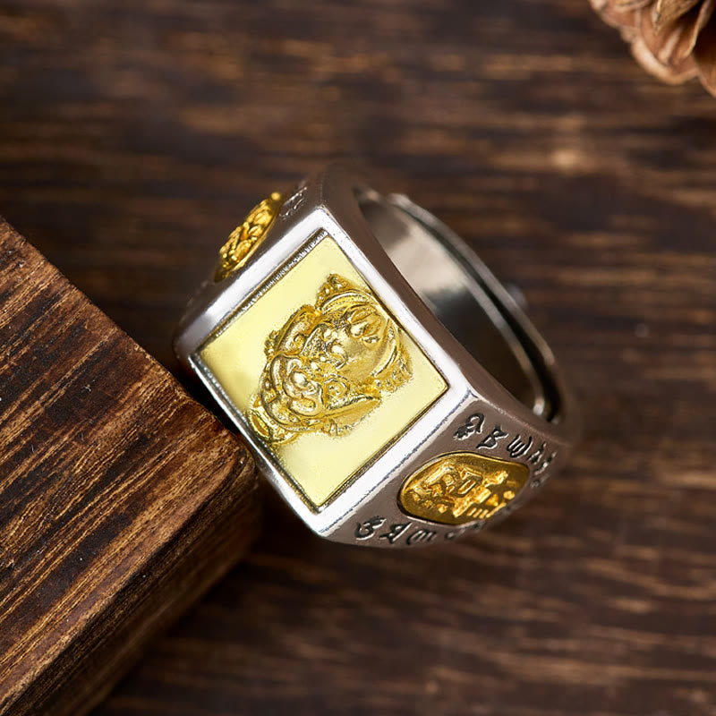 FuAttract Wealth & Power Pixiu Signet Mantra to Attract Prosperity and Success Ring - image 5