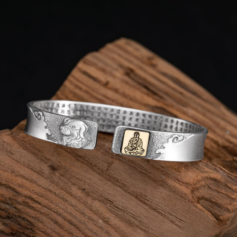 FuAttract Protection & Good Luck Chinese Zodiac Engraved Mantra Cuff Bracelet - Dog - image 21
