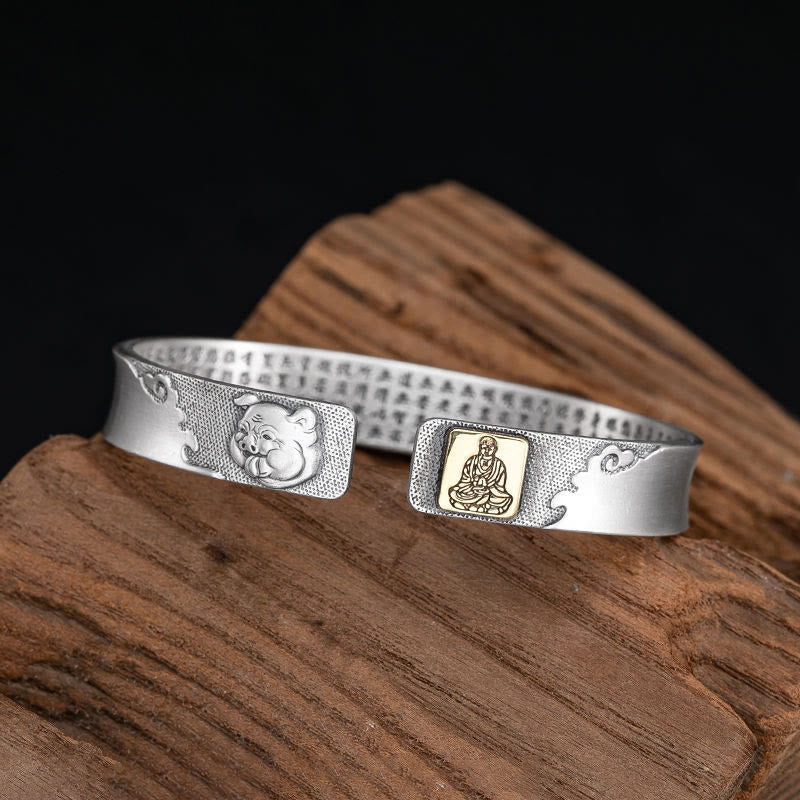 FuAttract Protection & Good Luck Chinese Zodiac Engraved Mantra Cuff Bracelet - Pig - image 22