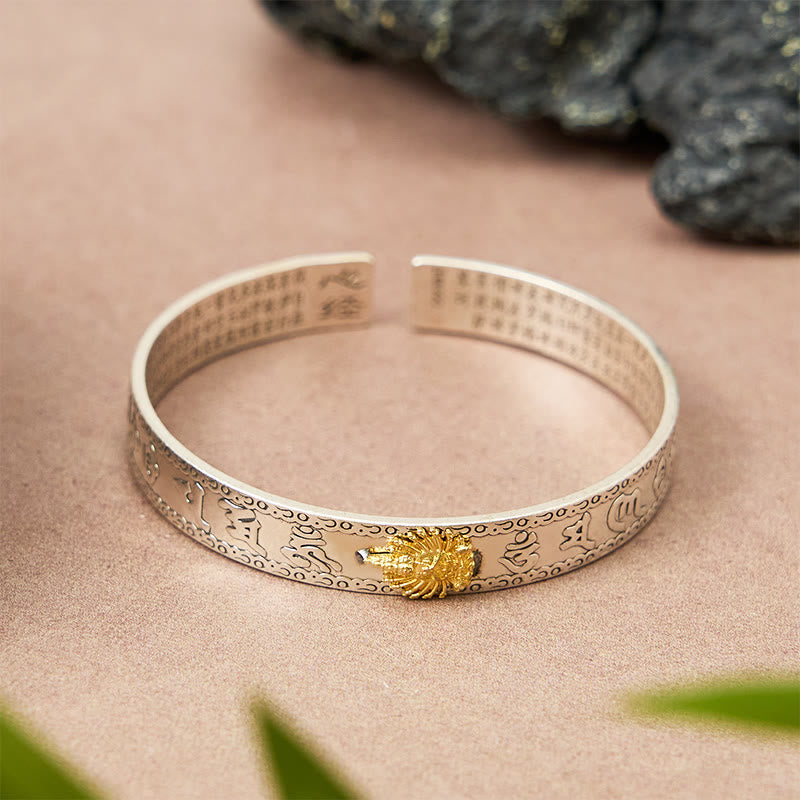 FuAttract Protective Chinese Zodiac Buddhist Mantra for Spiritual Peace & Luck Bangle - image 4