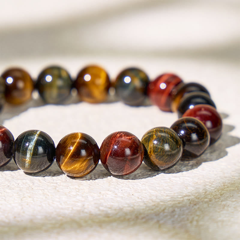 FuAttract Triple Tiger's Eye and Chinese Zodiac for Strength Bracelet - image 3