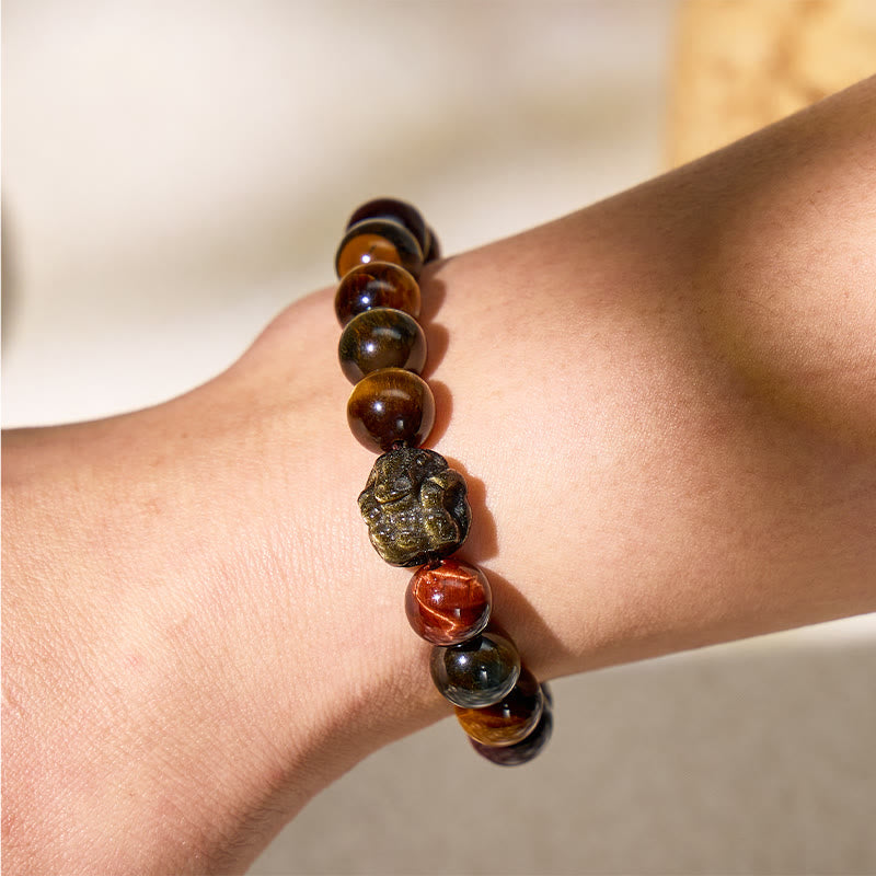 FuAttract Triple Tiger's Eye and Chinese Zodiac for Strength Bracelet - image 6
