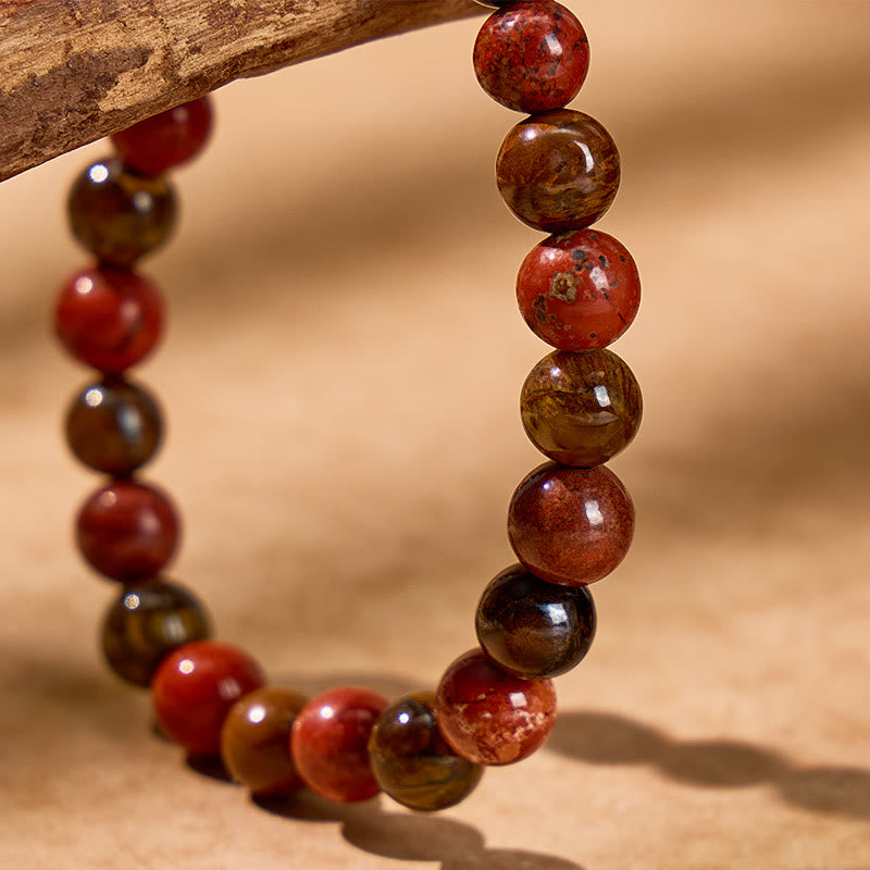 FuAttract Vitality & Wealth Attraction Bracelet: Tiger's Eye Beads with Gold Pixiu - image 5