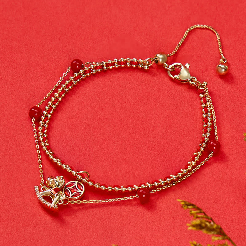 FuAttract Good Luck Protection Bracelet Rocking Horse & Red String for Joy - image 1