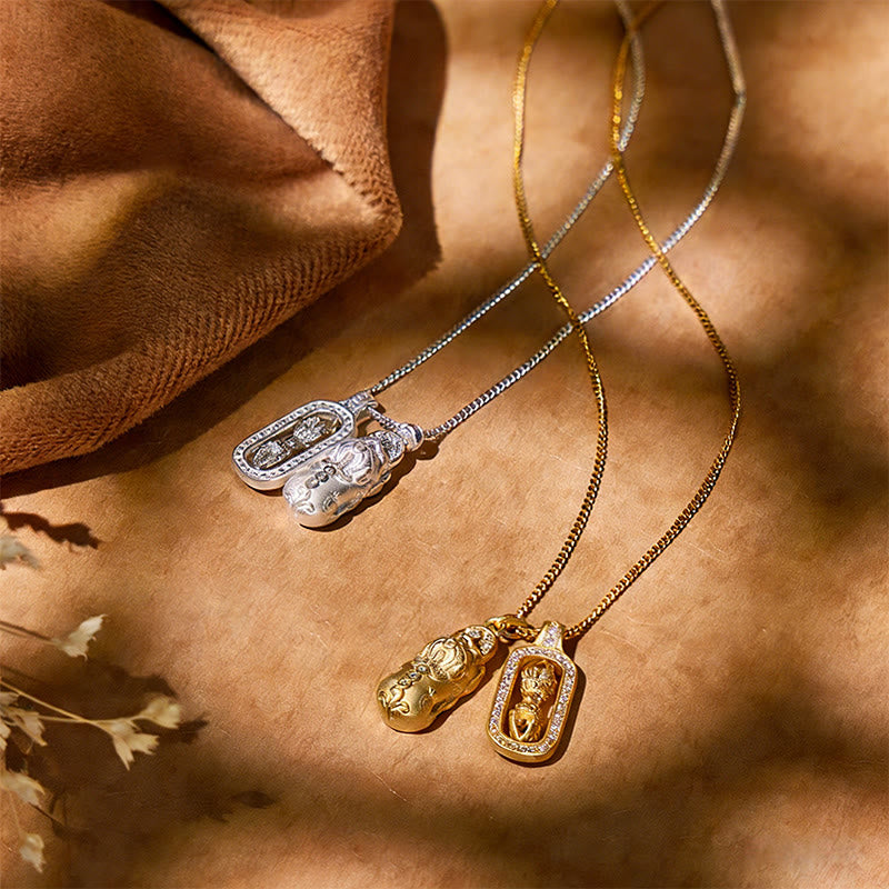 FuAttract Pixiu Power - 925 Sterling Silver & Vajra Protection Necklace for Wealth & Safety - image 3