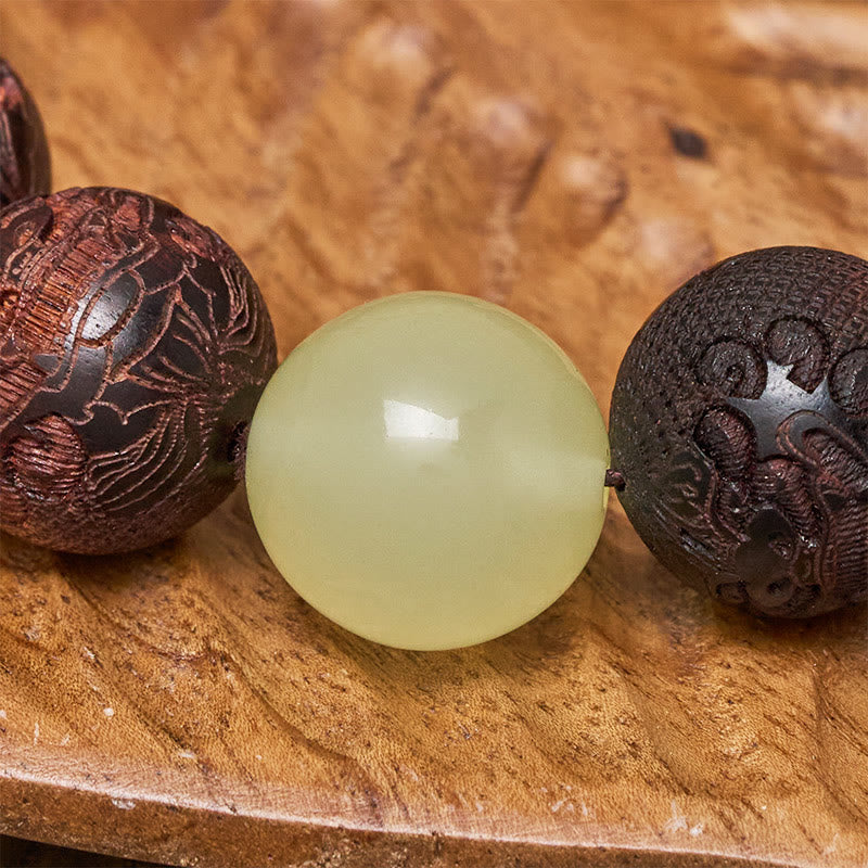 FuAttract Sandalwood Engraving Zen PiXiu Protection & Good Fortune Bracelet - image 6