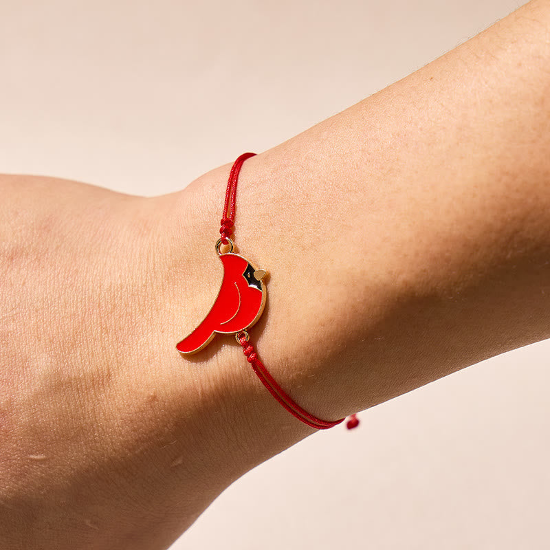 FuAttract Thread of the Red Cardinal Honor Loved Ones Forever String Bracelet - image 4