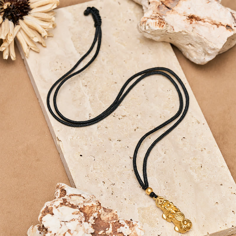 FuAttract Wealth & Fortune Amulet for Prosperity Success Gold Plated Pixiu Necklace - image 6