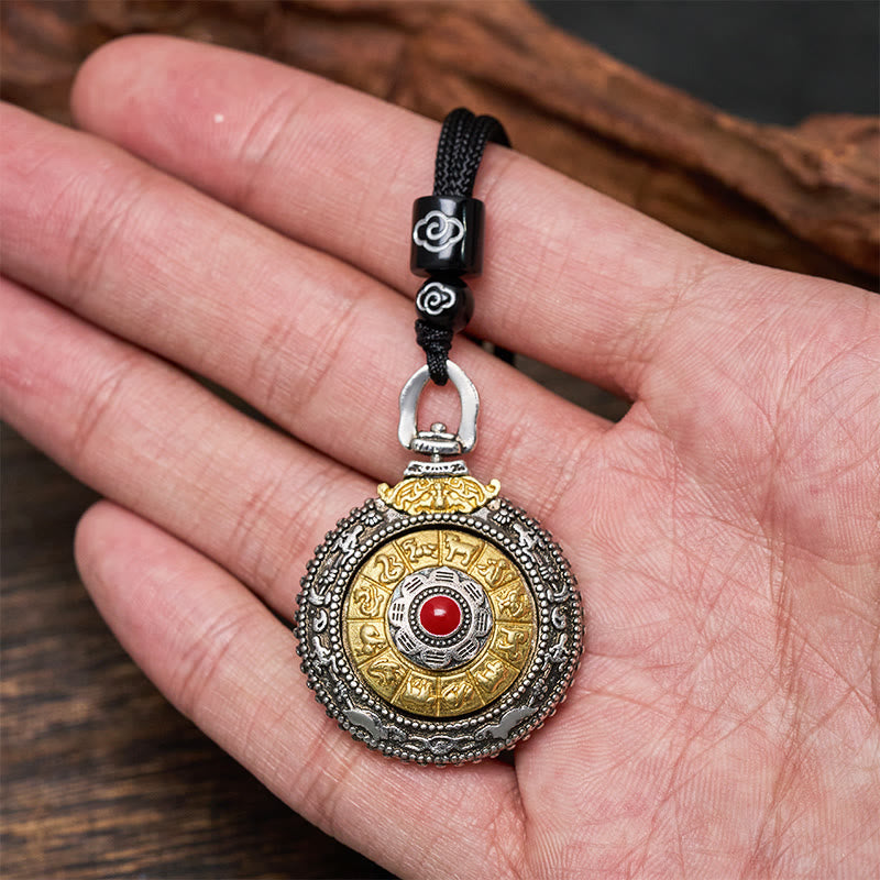 FuAttract Protection & Luck 12 Zodiac Eight Trigrams Rotating Manifestor Tibetan Ghau Necklace - image 2