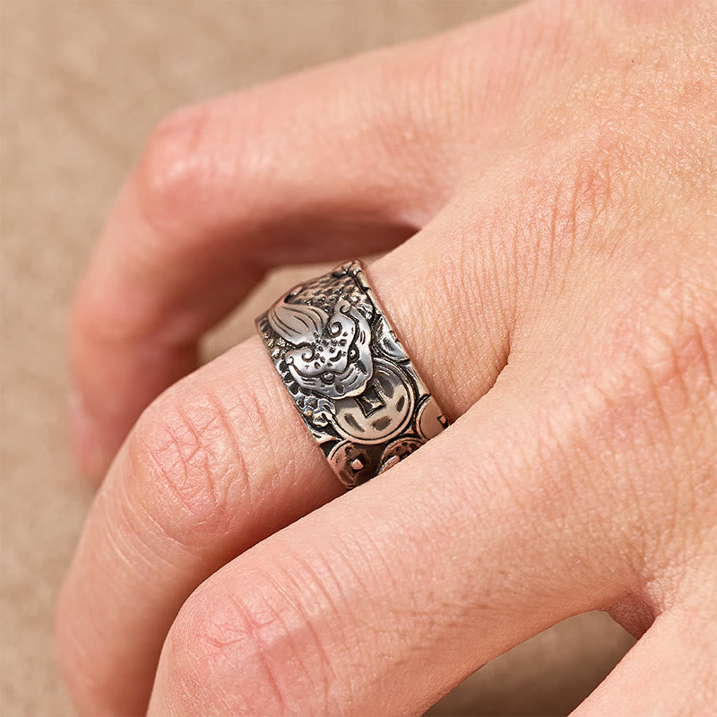 FuAttract Vintage Wealth & Protection Pixiu Adjustable Prosperity Ring - image 3