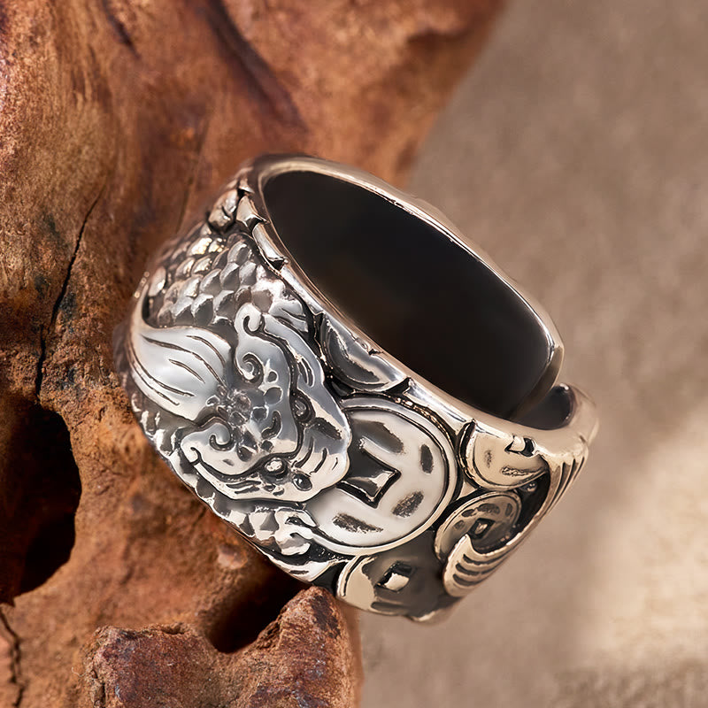 FuAttract Vintage Wealth & Protection Pixiu Adjustable Prosperity Ring - image 4