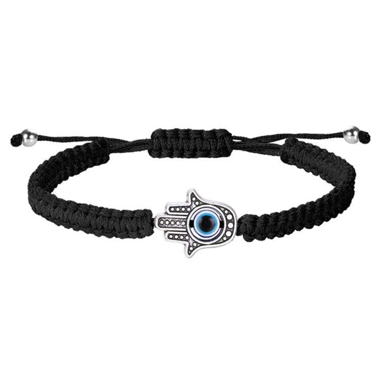 FuAttract Hamsa Hand Red String Bracelet - Evil Eye Protection - Black - image 9