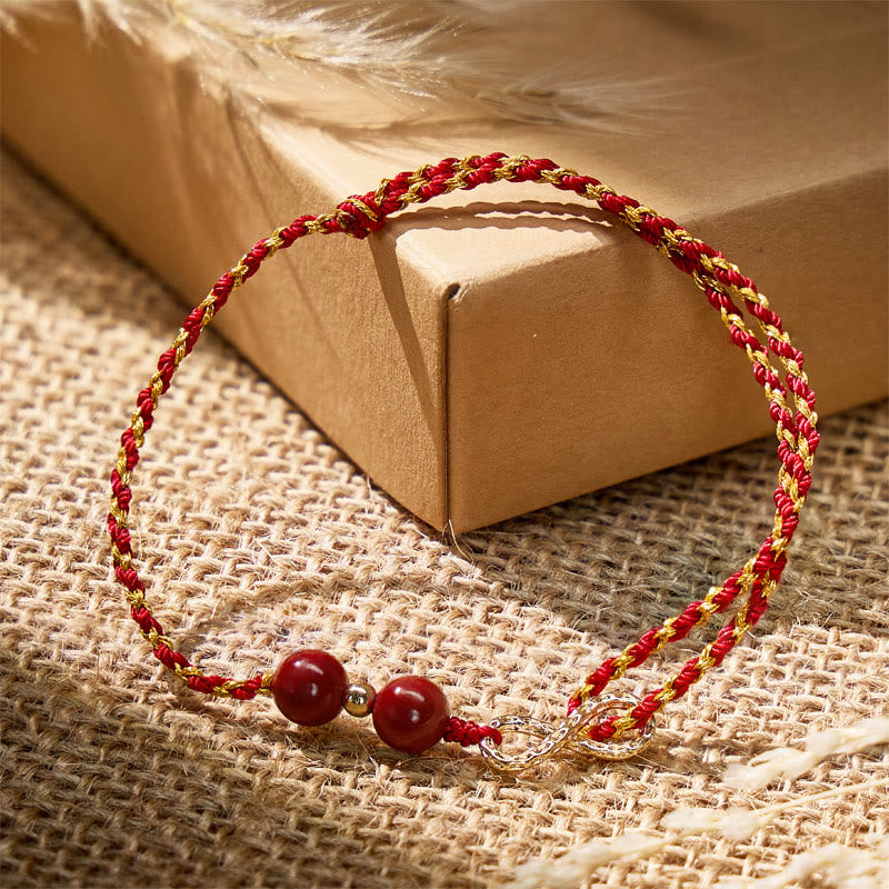 FuAttract Good Luck & Protection Infinity Charm with Cinnabar Beads Red String Bracelet - image 12