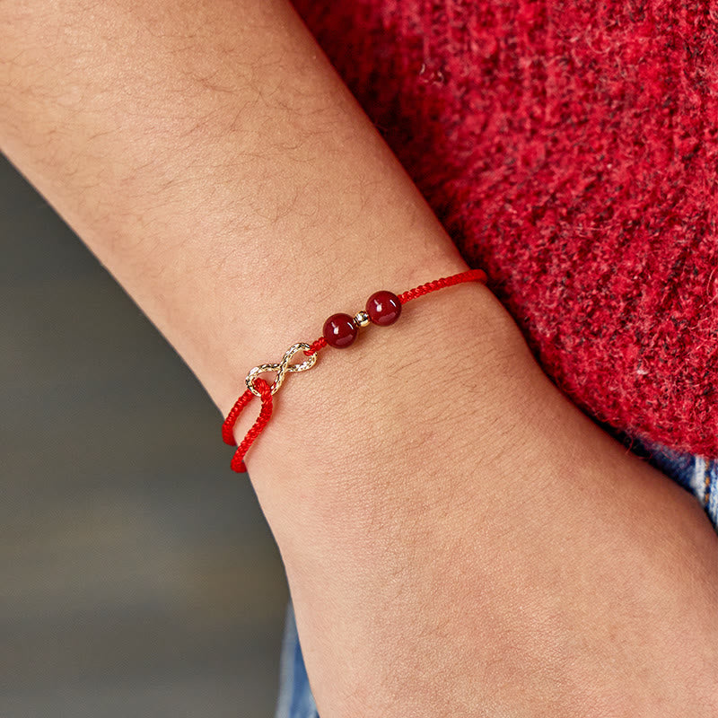 FuAttract Good Luck & Protection Infinity Charm with Cinnabar Beads Red String Bracelet - image 15