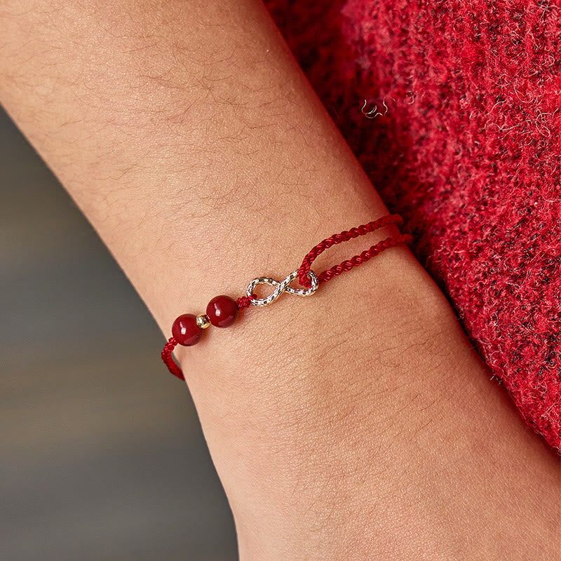 FuAttract Good Luck & Protection Infinity Charm with Cinnabar Beads Red String Bracelet - image 17