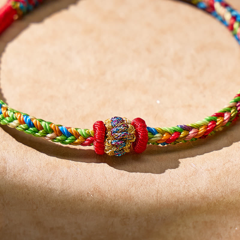 FuAttract Handmade Tibetan Lucky Knot Braided Bracelet for Protection & Success - image 4