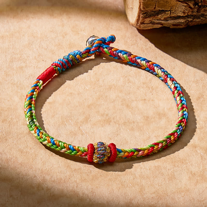 FuAttract Handmade Tibetan Lucky Knot Braided Bracelet for Protection & Success - image 2