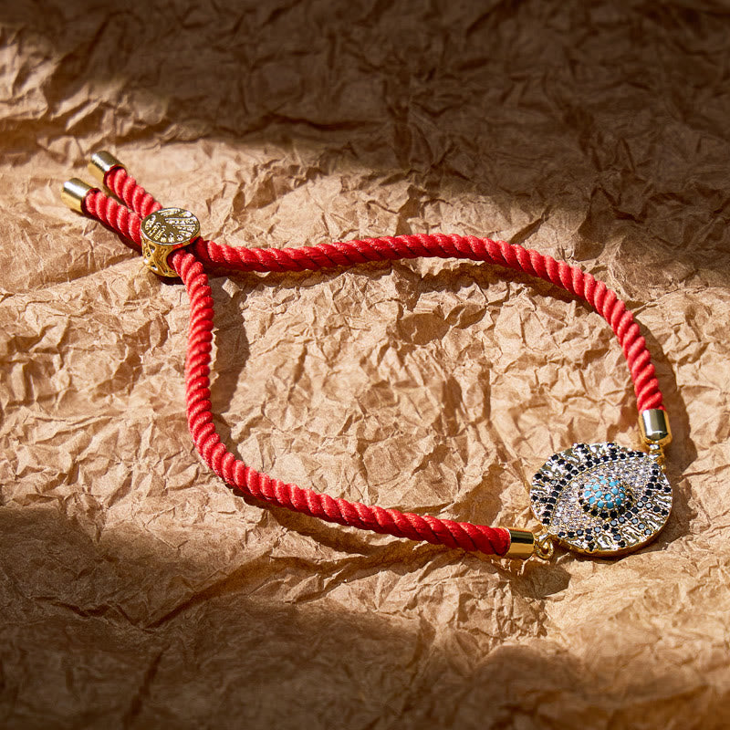 FuAttract Protection & Good Luck Blue Evil Eye Ward Off Negativity Red String Bracelet - image 2