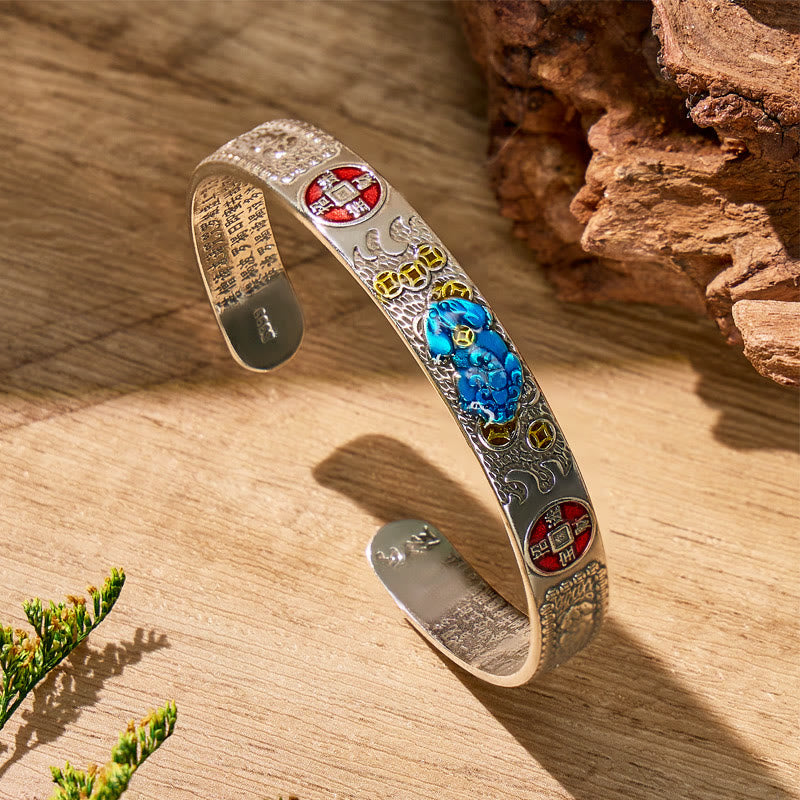 FuAttract Manifest Prosperity Handcrafted Enamel Feng Shui Pixiu Bangle - image 2