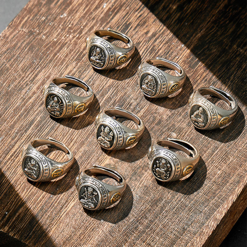 FuAttract Peace & Protection Energy Mantra Chinese Zodiac Amulet Ring - image 4