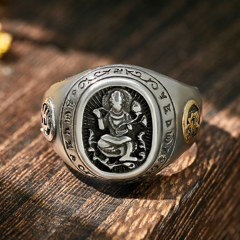 FuAttract Peace & Protection Energy Mantra Chinese Zodiac Amulet Ring - image 3