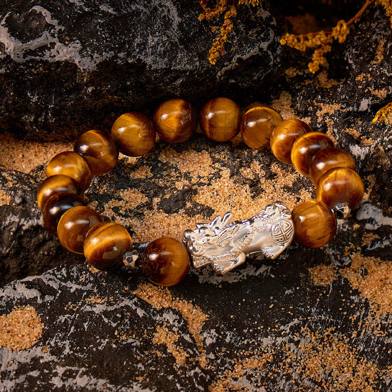 FuAttract Wealth Attraction & Courage Tiger Eye Confidence Pixiu Bracelet - image 1