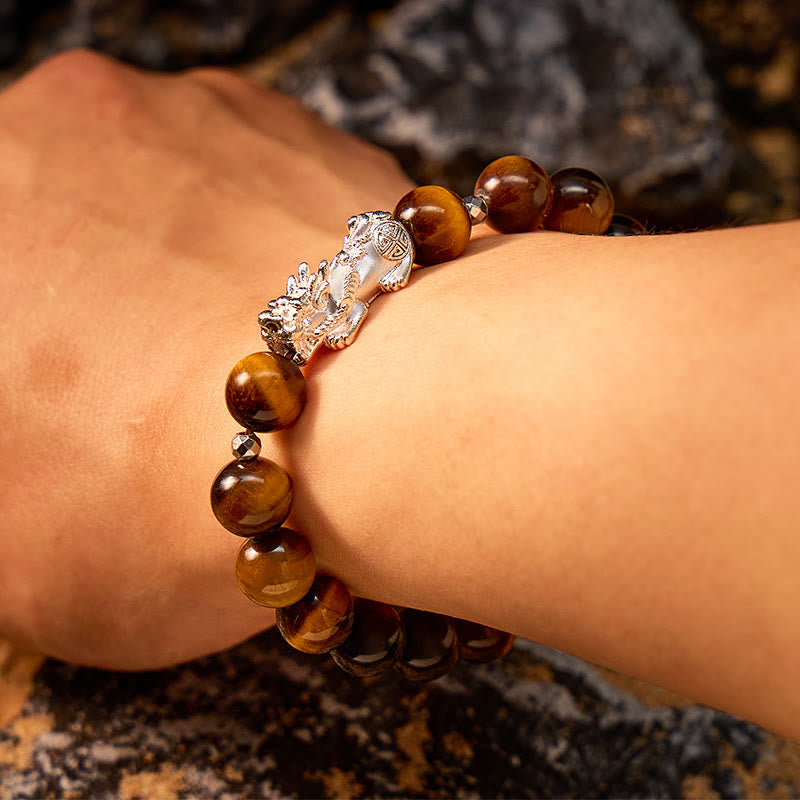 FuAttract Wealth Attraction & Courage Tiger Eye Confidence Pixiu Bracelet - image 3