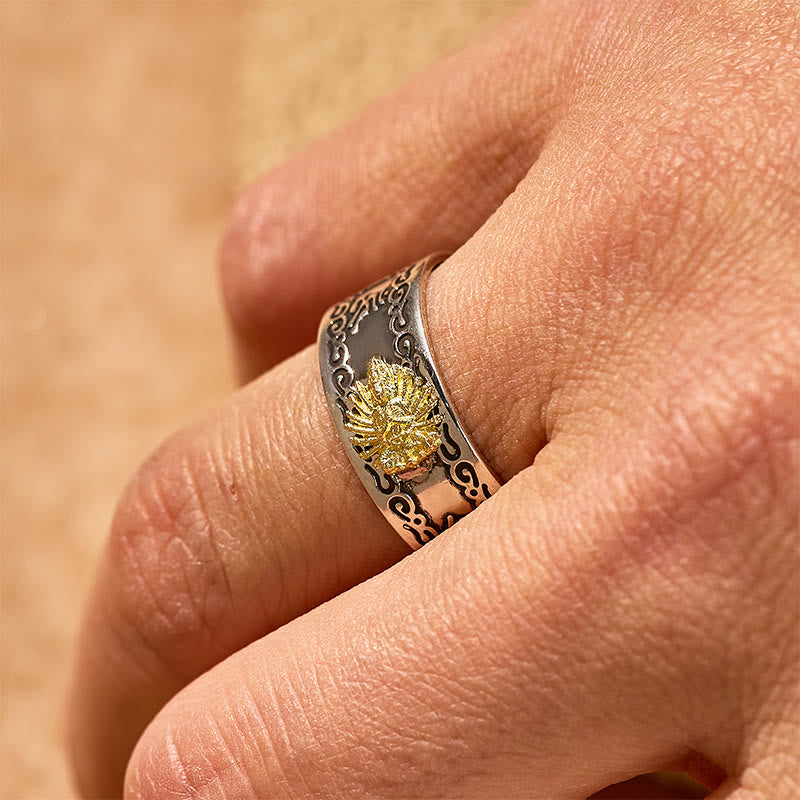 FuAttract Peace & Protection Mantra Chinese Zodiac Buddha Spiritual Energy Amulet Ring - image 3