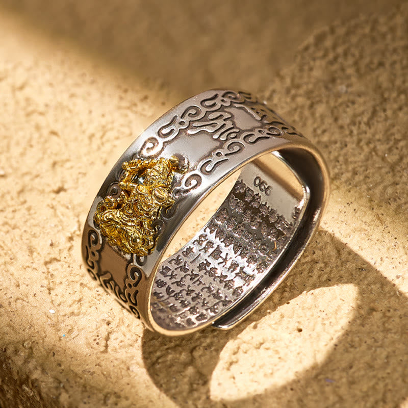 FuAttract Peace & Protection Mantra Chinese Zodiac Buddha Spiritual Energy Amulet Ring - Manjushri Bodhisattva – Rabbit - image 12