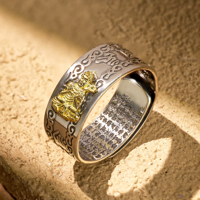 FuAttract Peace & Protection Mantra Chinese Zodiac Buddha Spiritual Energy Amulet Ring - Mahasthamaprapta Bodhisattva – Horse - image 14