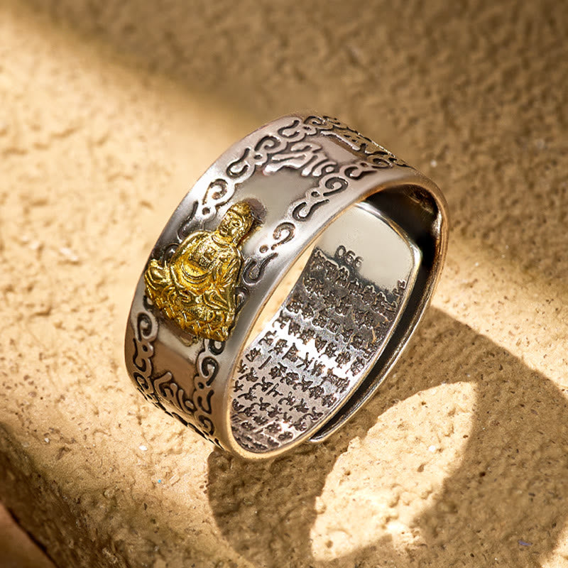 FuAttract Peace & Protection Mantra Chinese Zodiac Buddha Spiritual Energy Amulet Ring - Amitabha Buddha – Dog/Pig - image 10