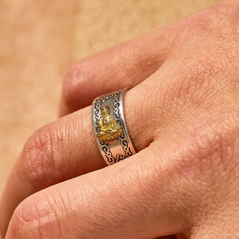 FuAttract Peace & Protection Mantra Chinese Zodiac Buddha Spiritual Energy Amulet Ring - image 17