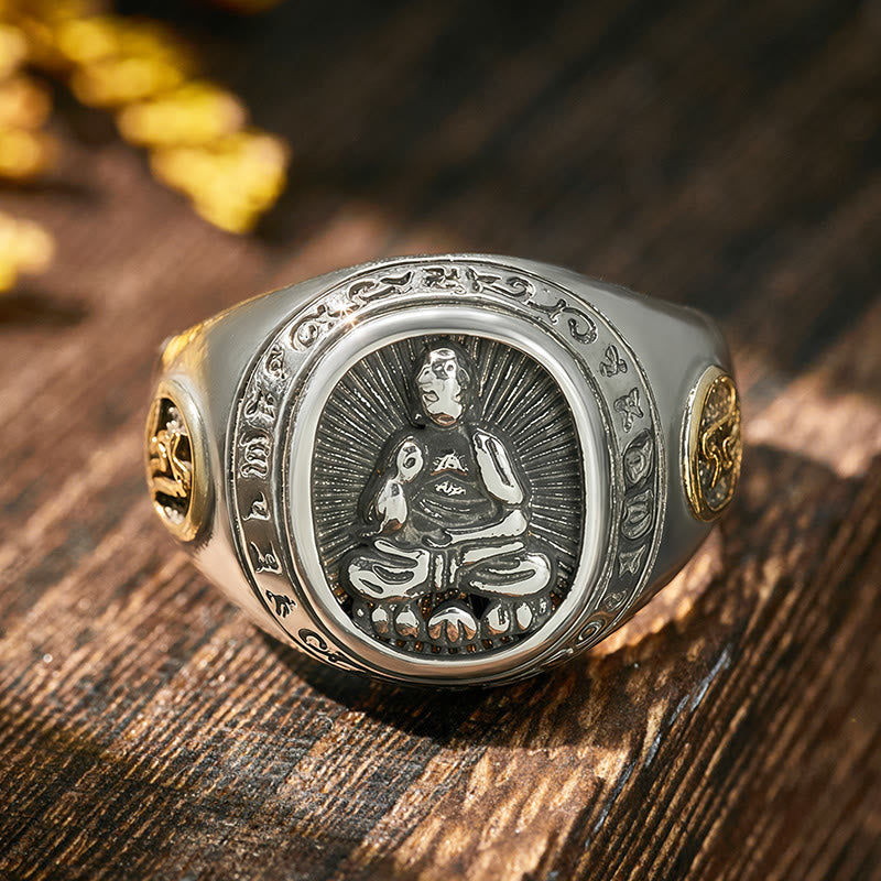 FuAttract Peace & Protection Energy Mantra Chinese Zodiac Amulet Ring - image 31