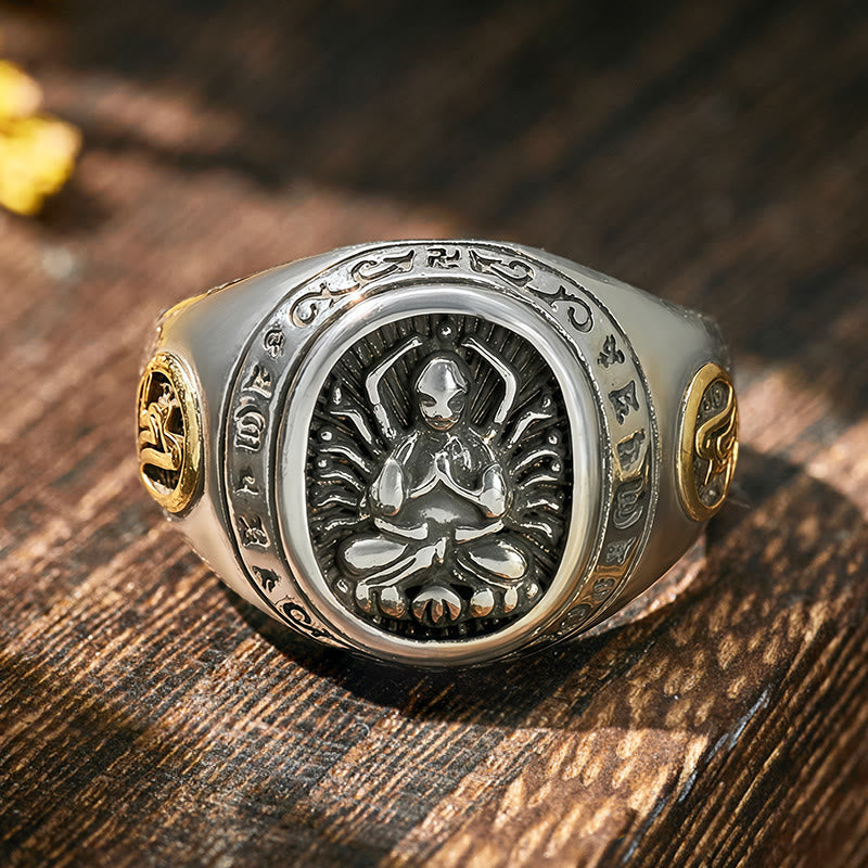 FuAttract Peace & Protection Energy Mantra Chinese Zodiac Amulet Ring - image 15