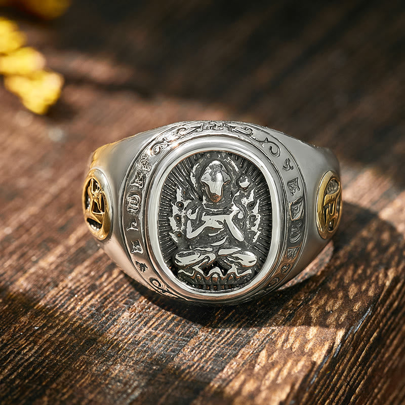 FuAttract Peace & Protection Energy Mantra Chinese Zodiac Amulet Ring - image 35