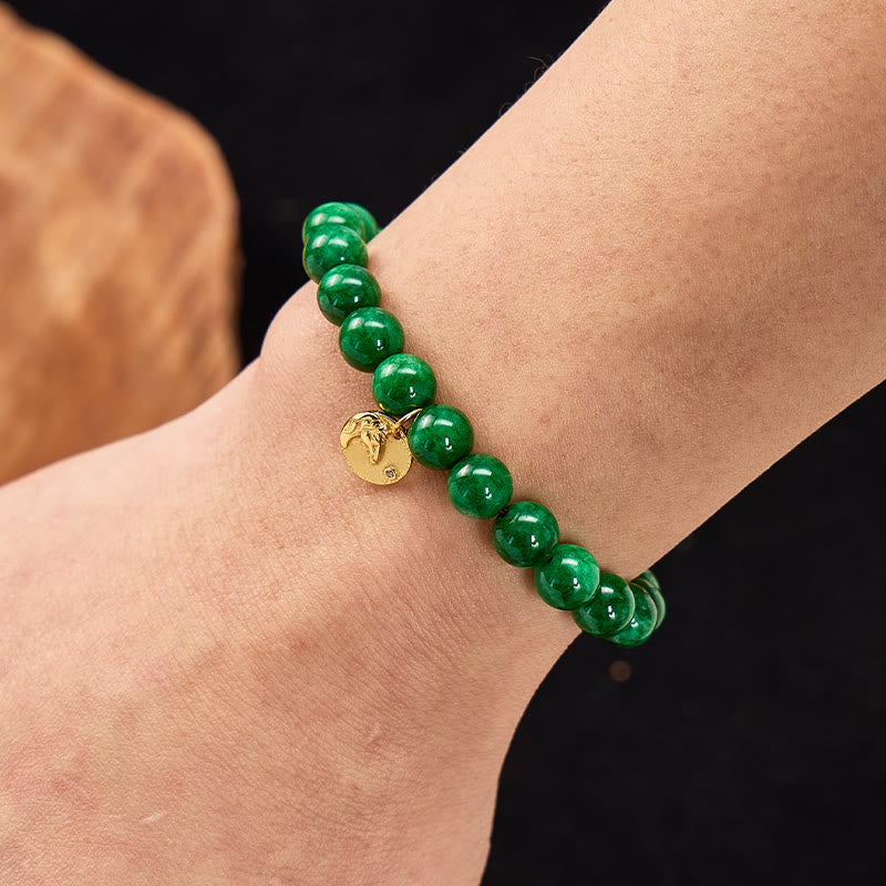 FuAttract Luck Balance & Inner Peace Chinese Zodiac Jade Silver Bracelet - image 4