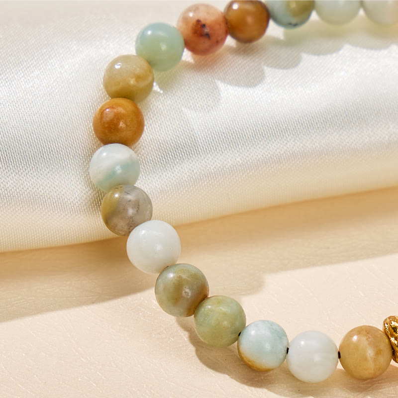 FuAttract Clarity & Prosperity Energy Protection Amazonite Pixiu Bracelet - image 5