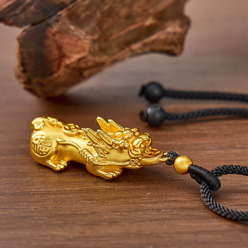 FuAttract Vital Energy Wealth Pixiu Necklace for Luck Protection & Prosperity - image 4