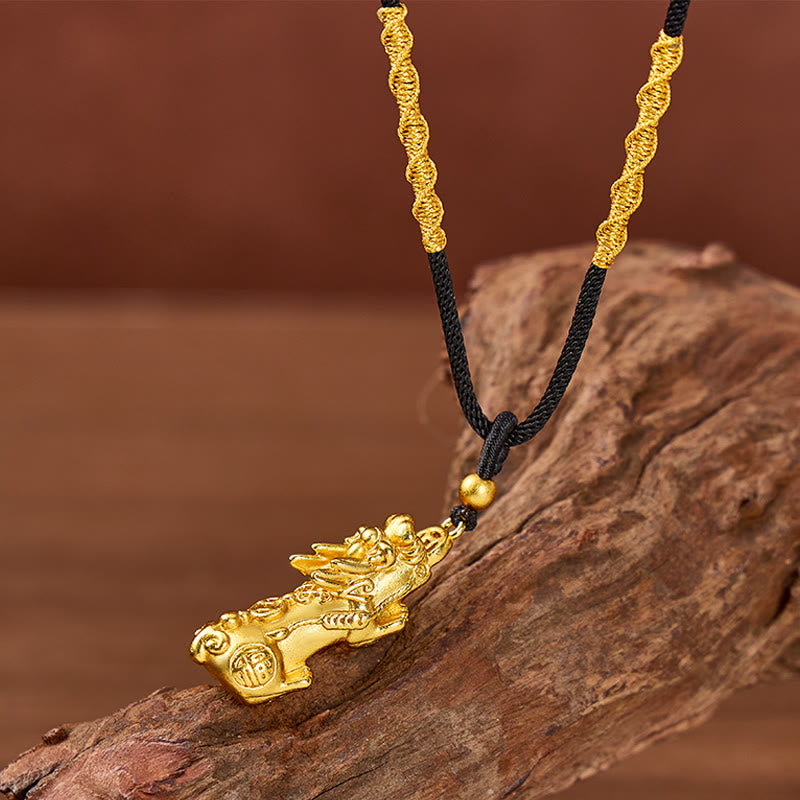 FuAttract Vital Energy Wealth Pixiu Necklace for Luck Protection & Prosperity - image 3
