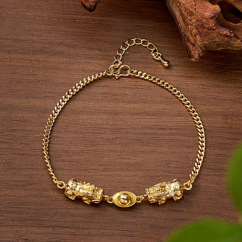 FuAttract Wealth Protection Brass Pixiu Bracelet for Luck & Prosperity - image 2