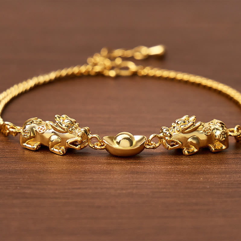 FuAttract Wealth Protection Brass Pixiu Bracelet for Luck & Prosperity - image 6