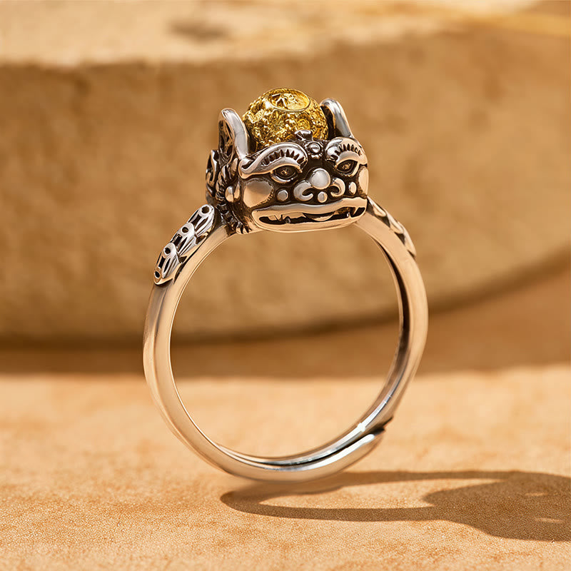 FuAttract Vitality & Fortune Flow – Pixiu Ring for Wealth Attraction & Protective Strength - Gold - image 0