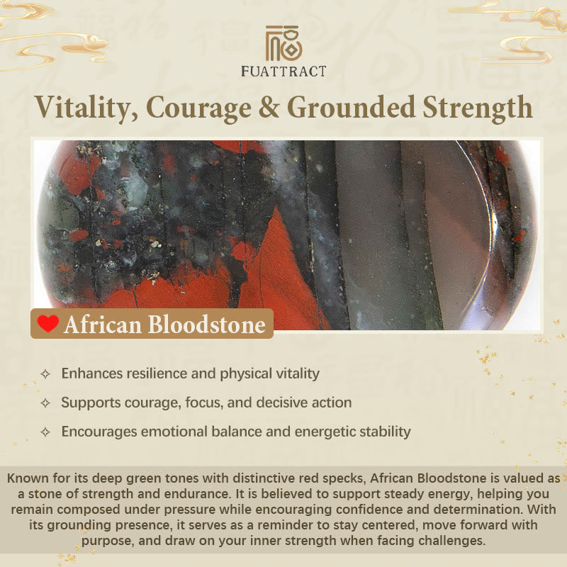 FuAttract Wealth Attraction & Protection Vitality African Bloodstone Pixiu Bracelet - image 7
