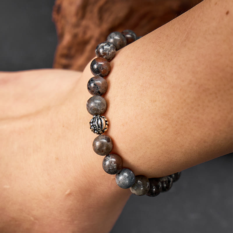 FuAttract Inner Power Protection Yooperlite S925 Sterling Silver & Pixiu Bracelet - image 5