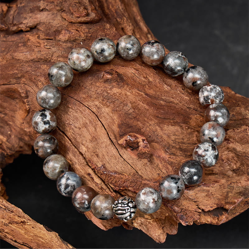 FuAttract Inner Power Protection Yooperlite S925 Sterling Silver & Pixiu Bracelet - image 4